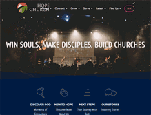 Tablet Screenshot of hope-church.com.au