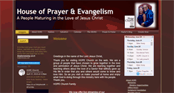 Desktop Screenshot of hope-church.net